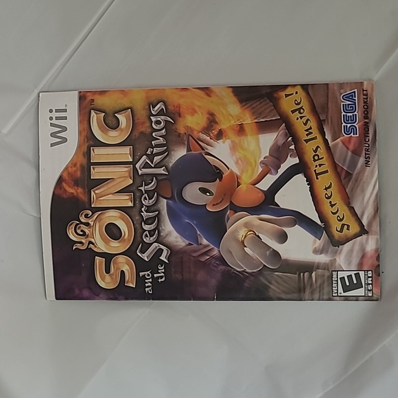 🍂Wii Sonic and the Secret Rings - MANUAL ONLY - Picture 1 of 3